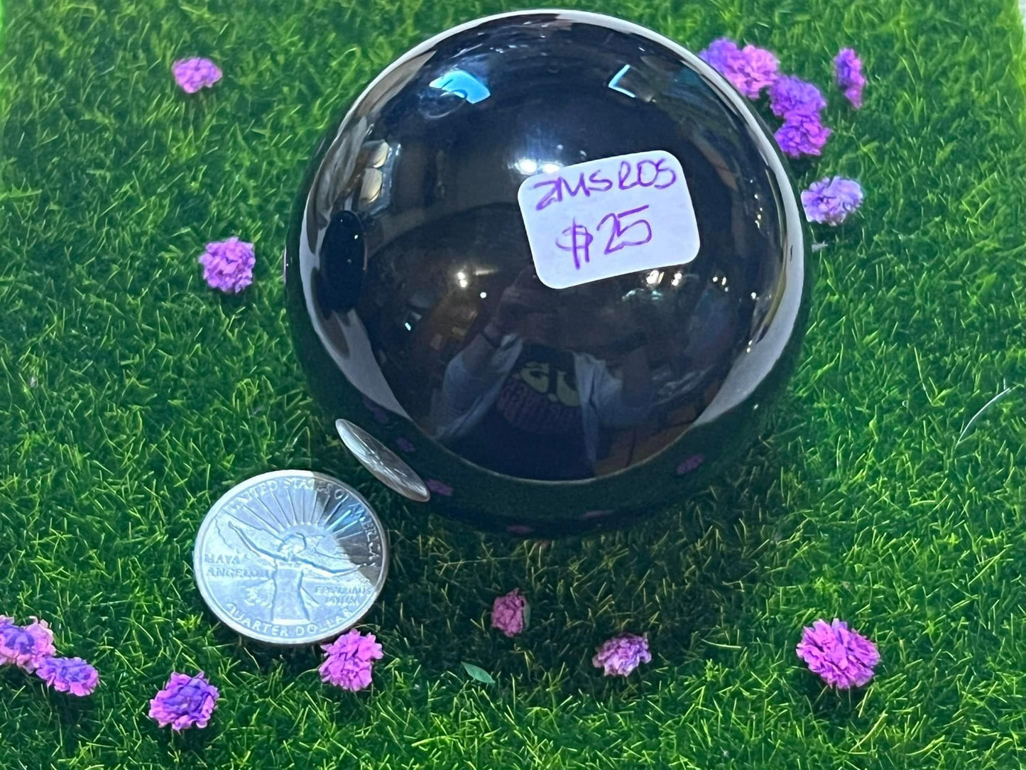 Rainbow Obsidian Sphere