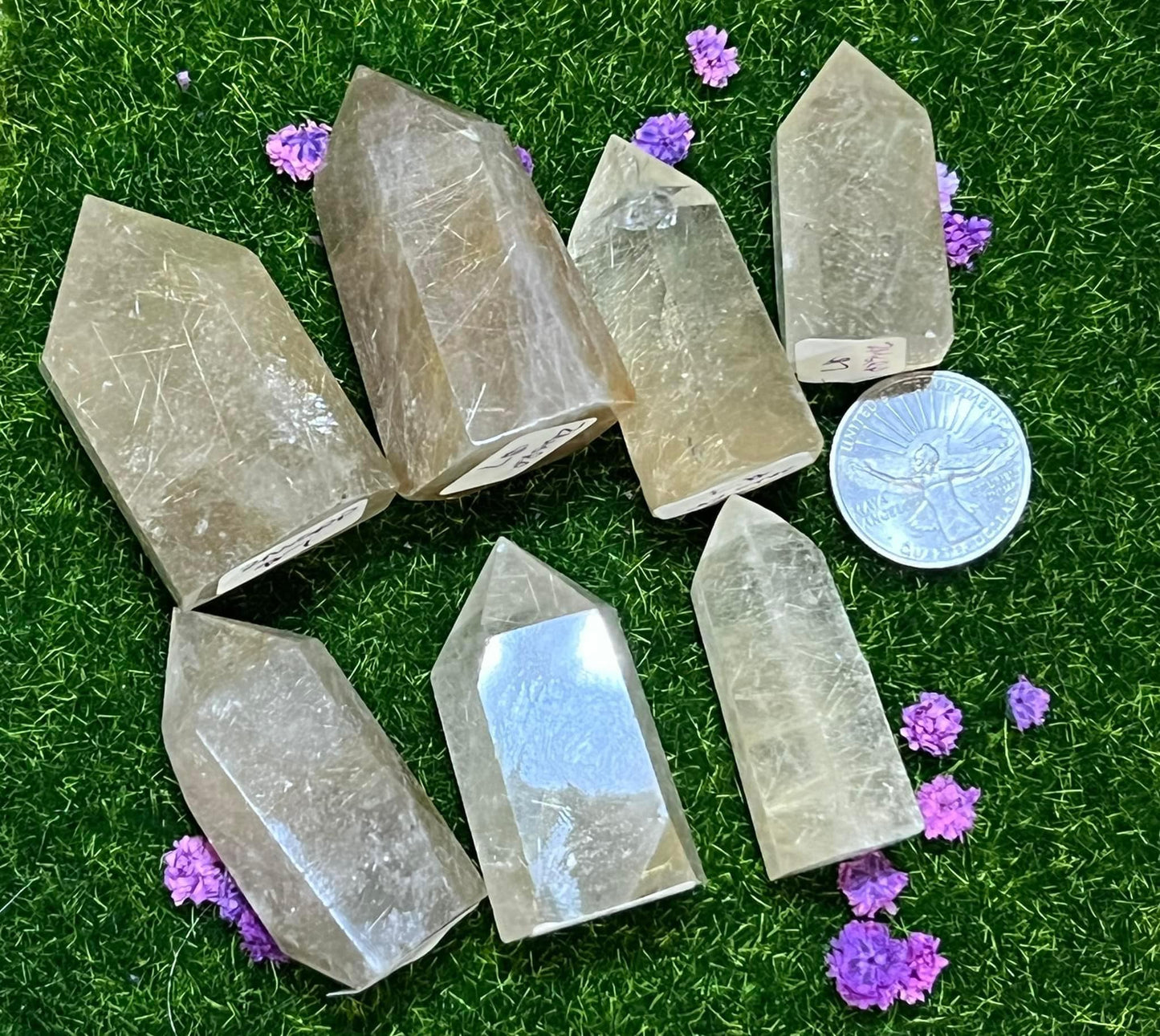 Rutilated Quartz Points
