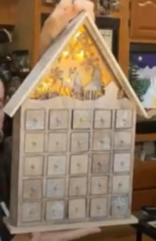 Wooden Christmas Advent Calendar