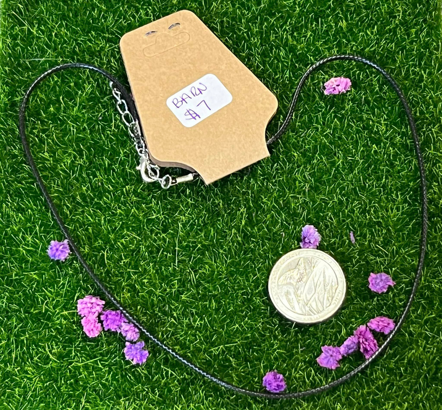 Women's Black Cord Necklace