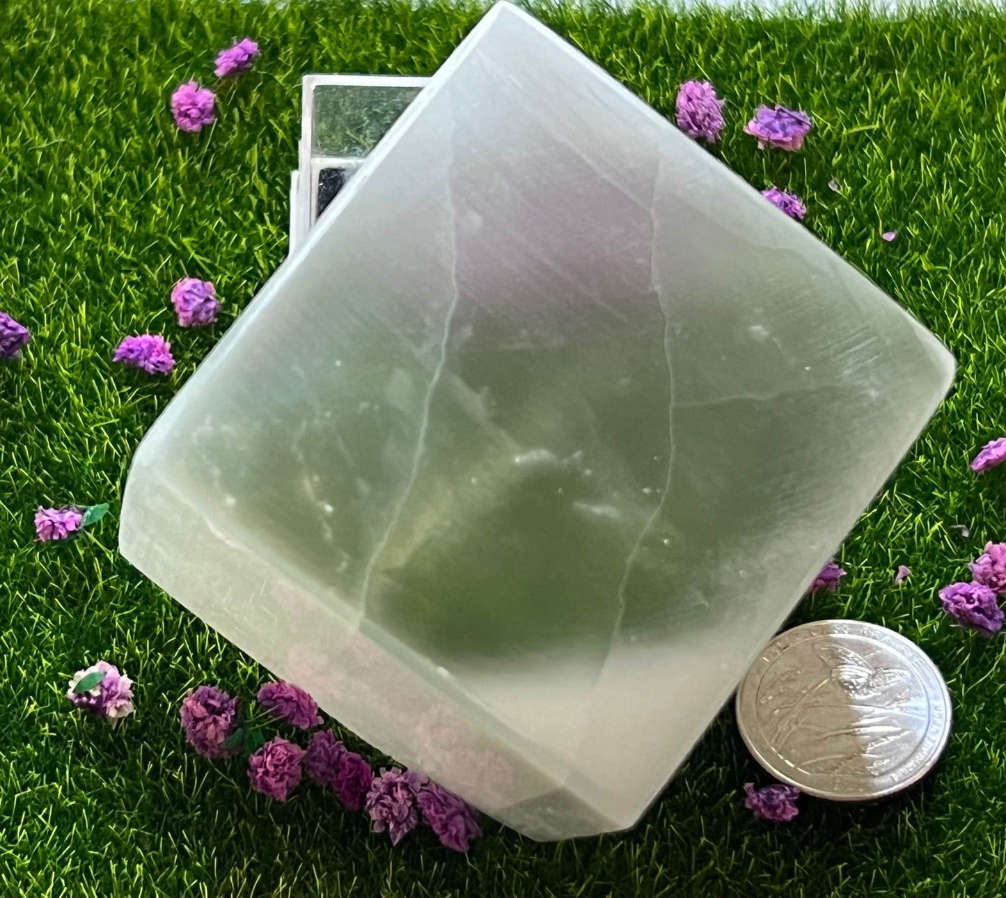 Selenite Floating Cubes