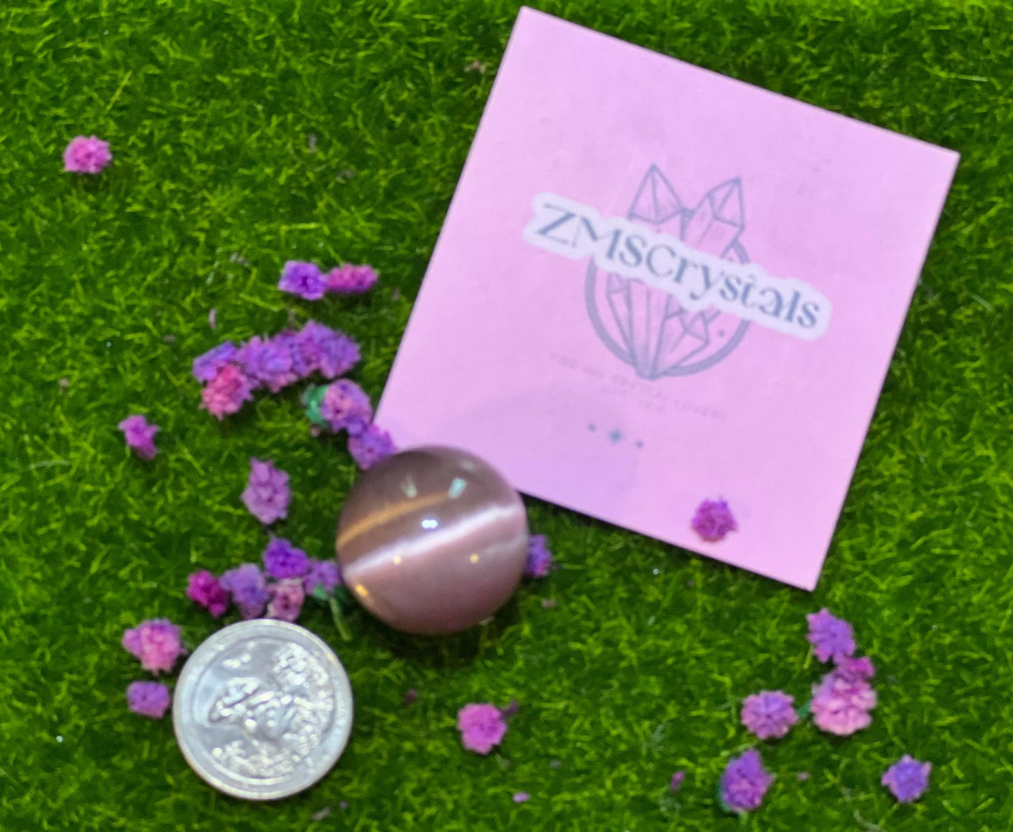 Purple Cat's Eye Small Sphere