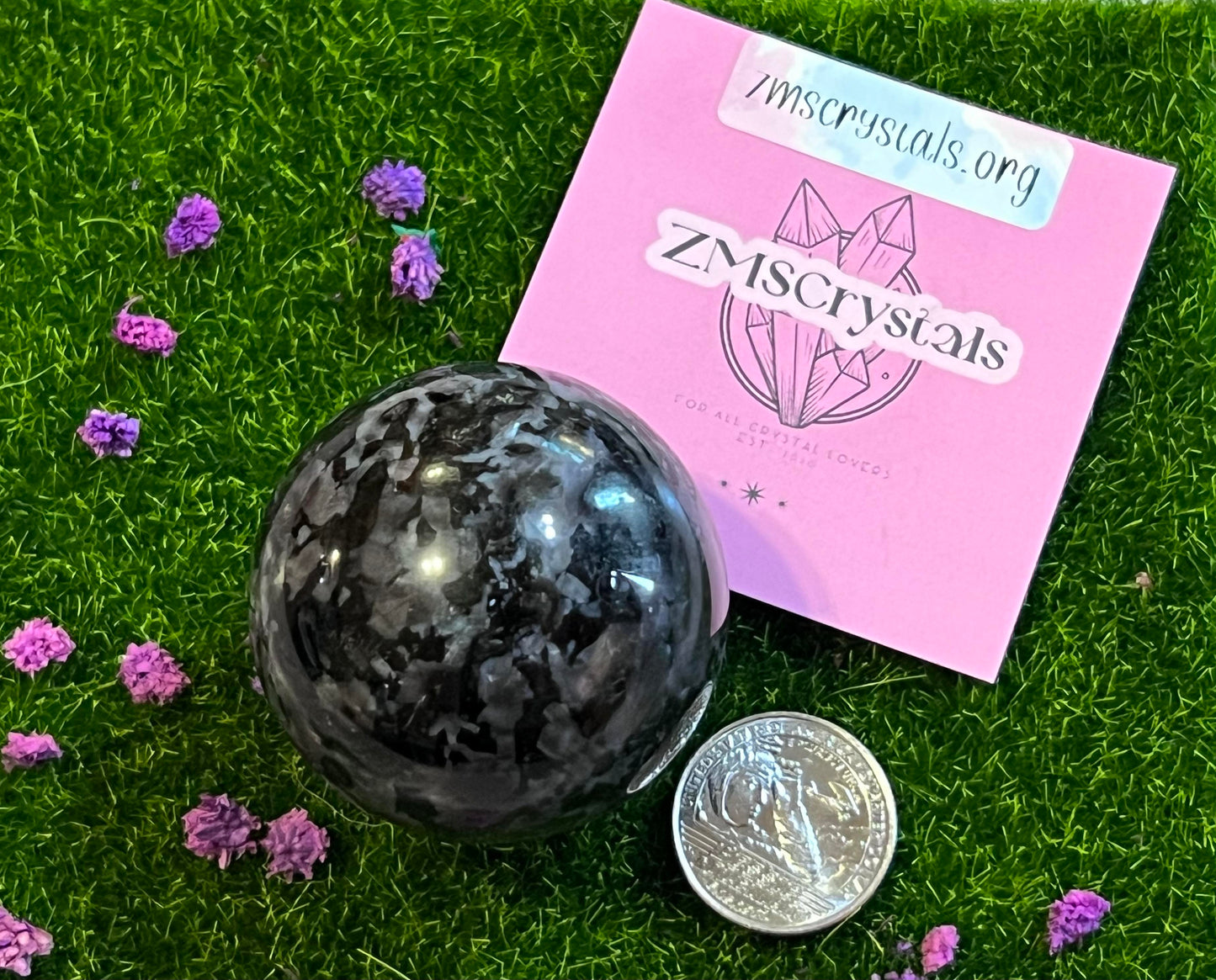 Indigo Gabbro Sphere