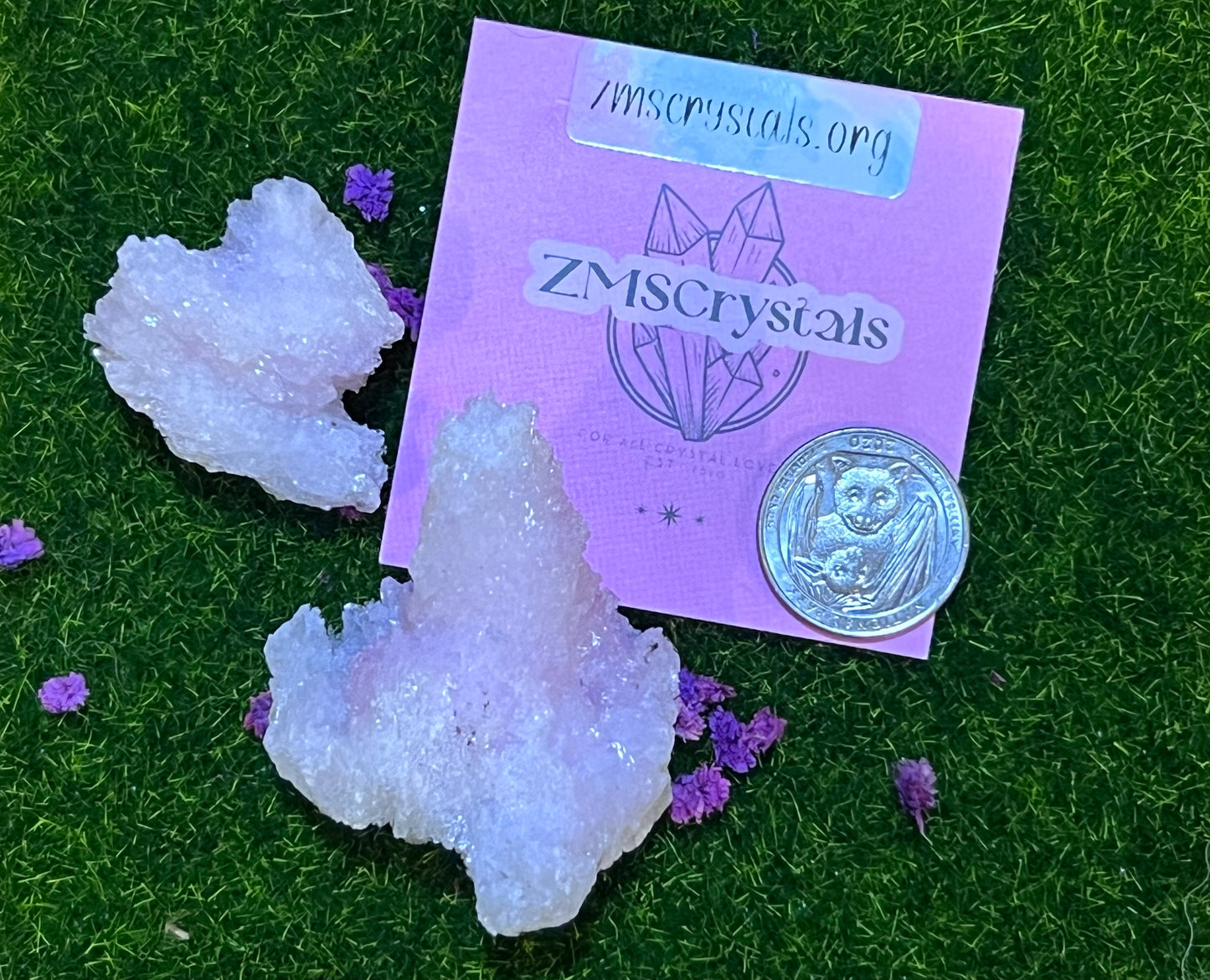 Raw lavender selenite