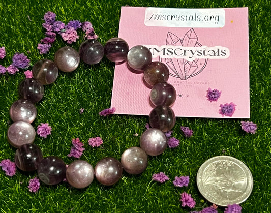 Purple Lepidolite Bracelet