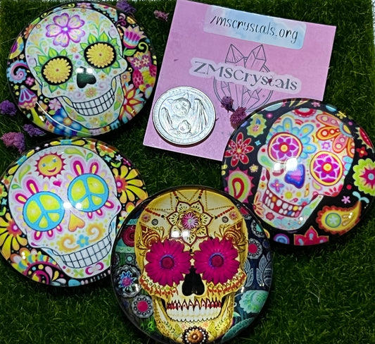 Sugar skull magnets