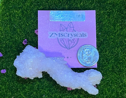 Raw lavender selenite