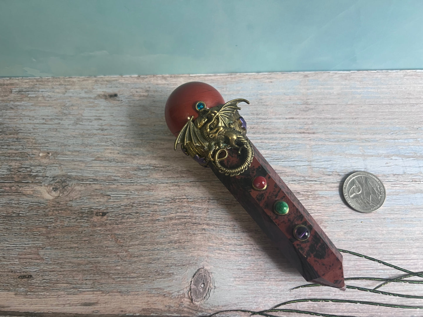 Mahogany Obsidian Decorative Wand