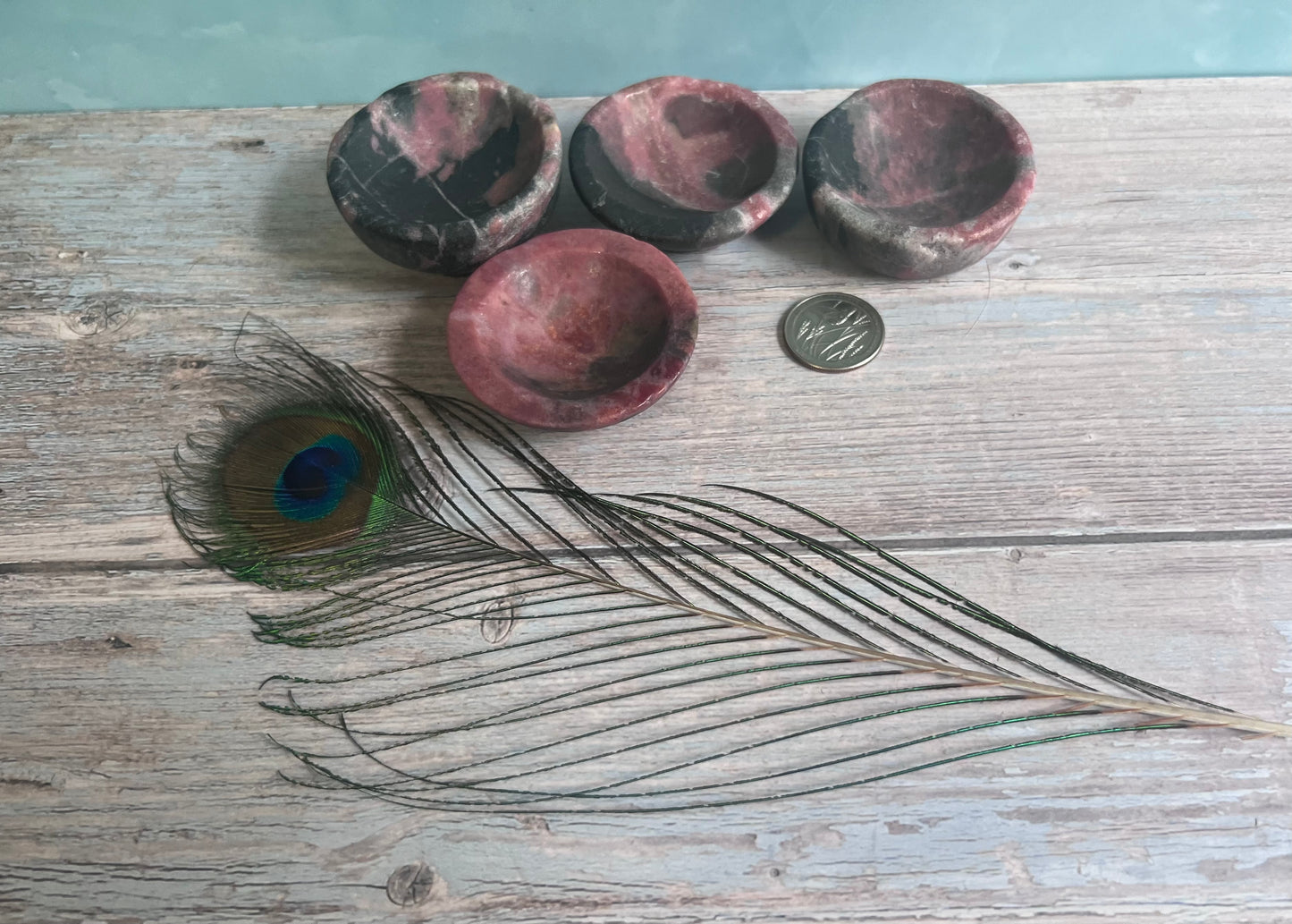 Small Rhodonite Bowls