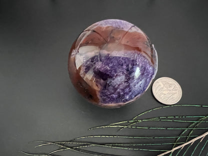 Dyed Moss Agate Sphere