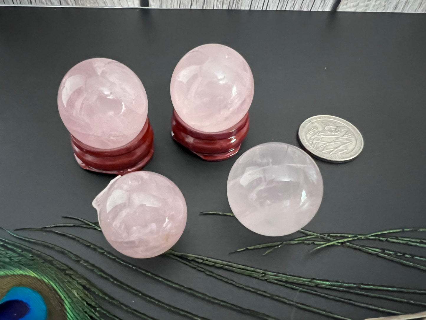 Star in Rose Quartz Spheres