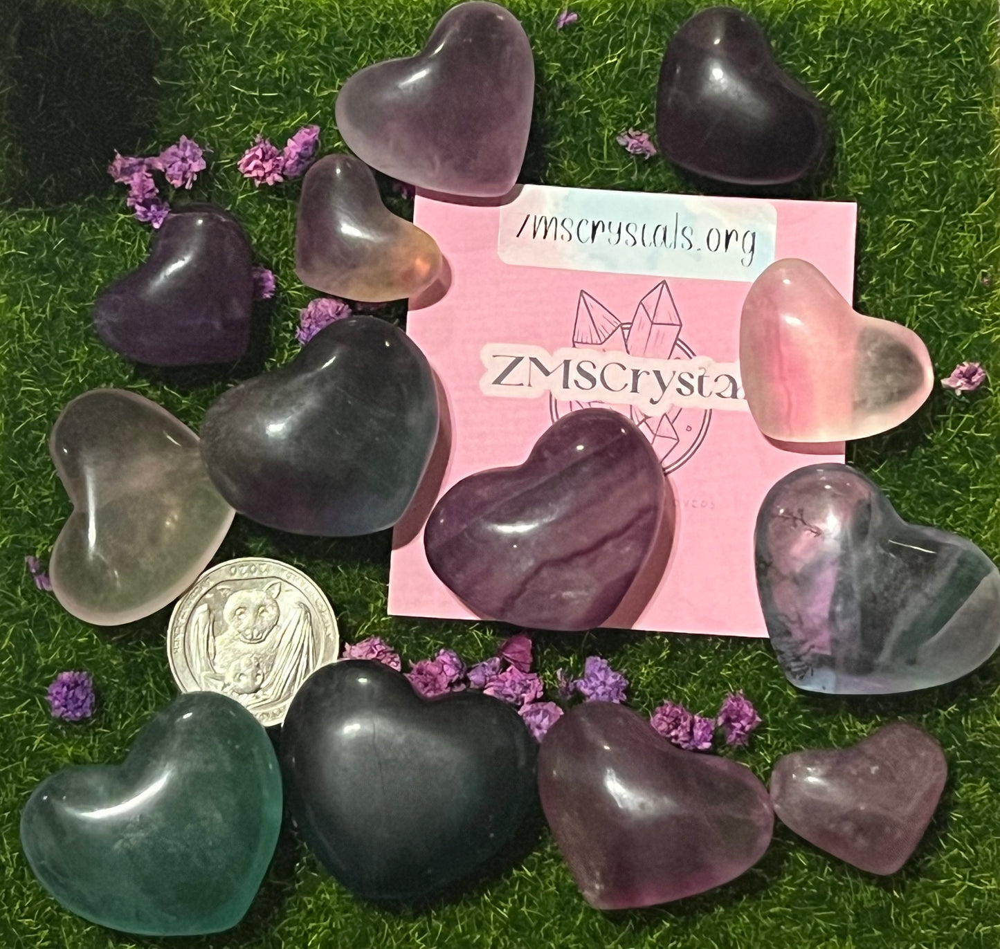 Fluorite heart