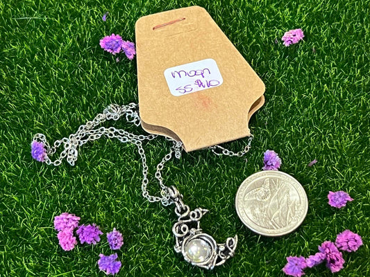 SS (stainless steel) Moon Necklace