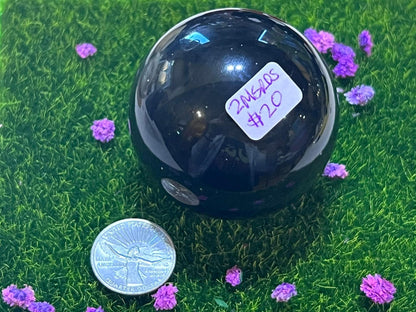 Rainbow Obsidian Spheres