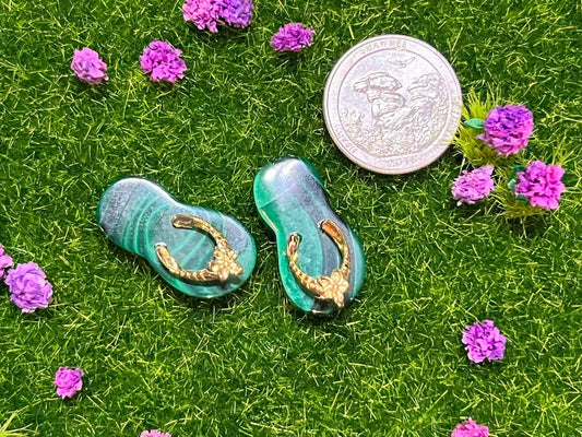 Malachite Mini Slippers