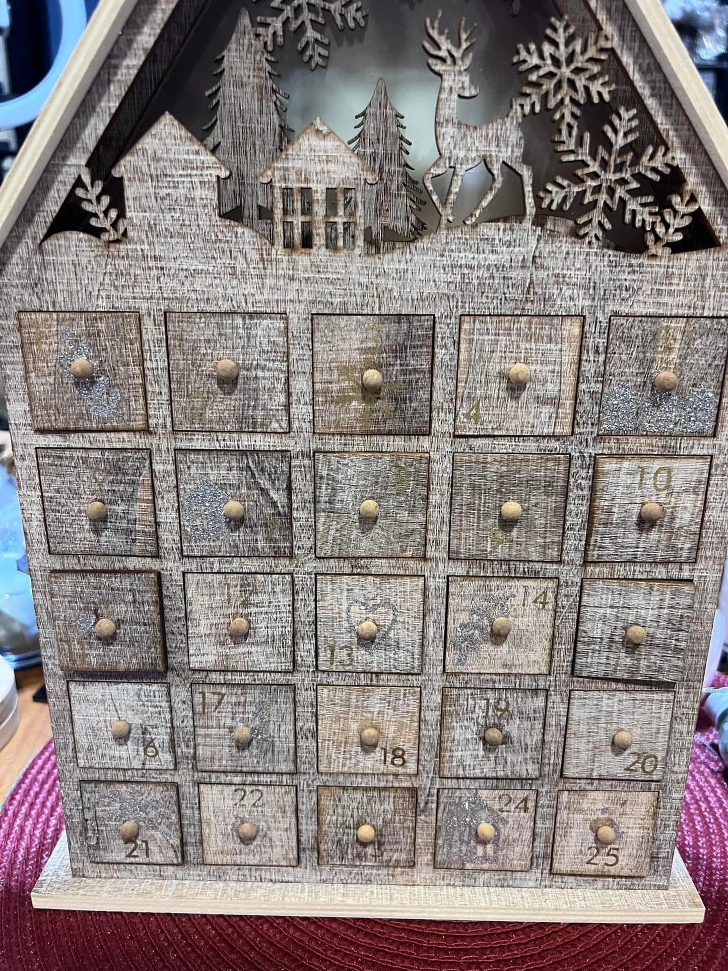 Wooden Christmas Advent Calendar