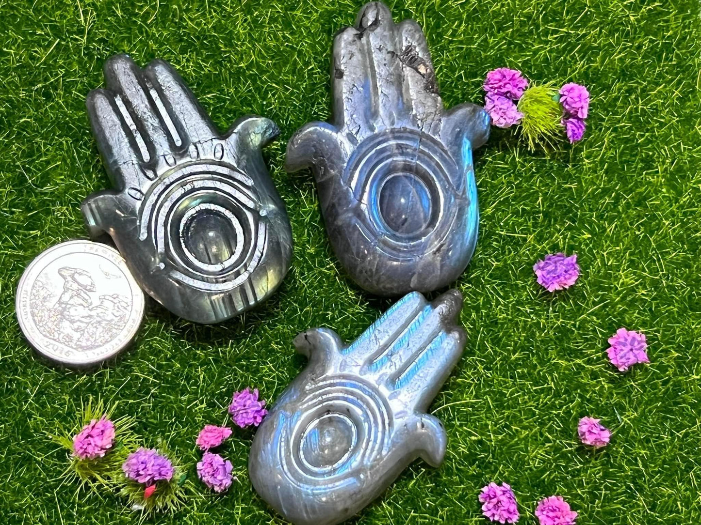 Labradorite Hamsa