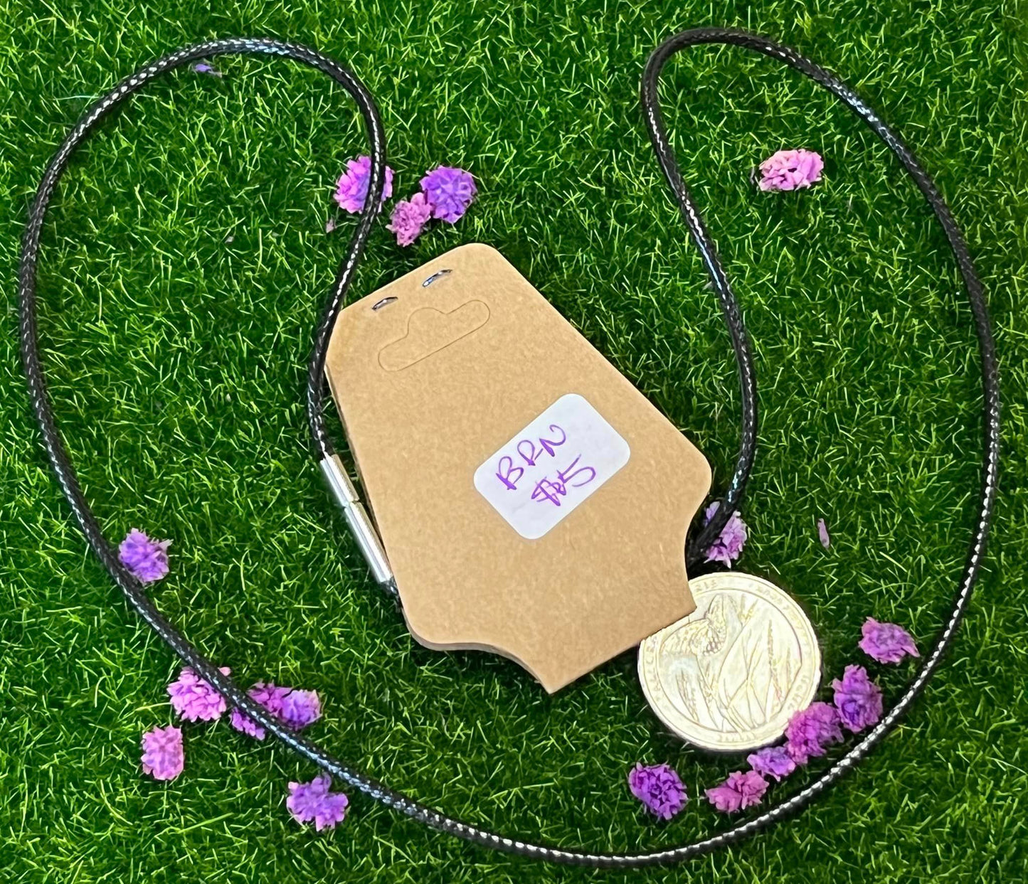 Neutral Black Cord Necklace