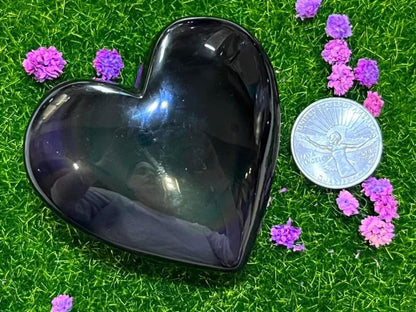 Rainbow Obsidian Hearts