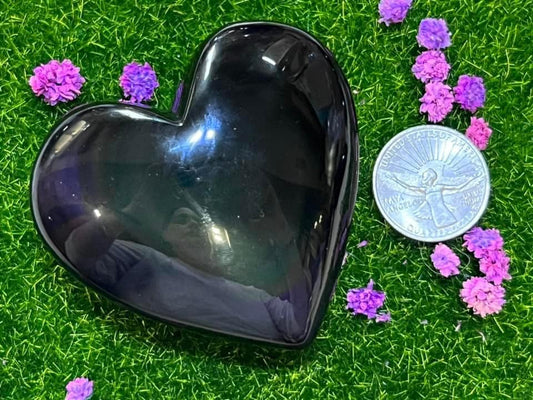 Rainbow Obsidian Hearts