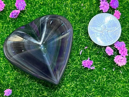 Rainbow Obsidian Hearts