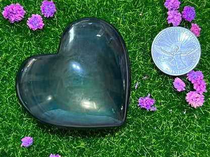 Rainbow Obsidian Hearts