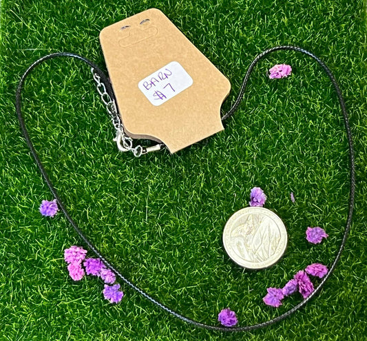 Women's Black Cord Necklace