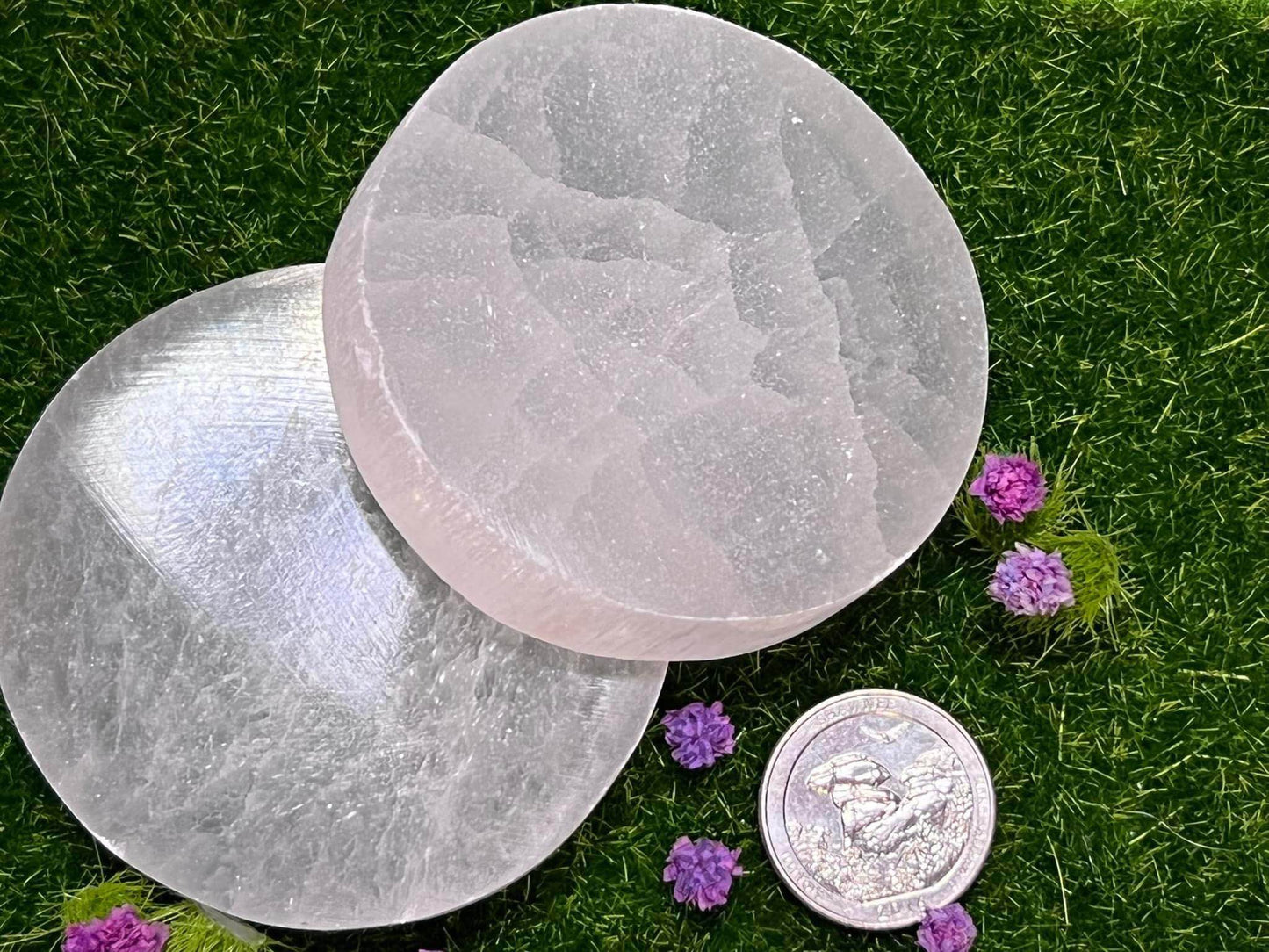 Selenite small Charging Plate