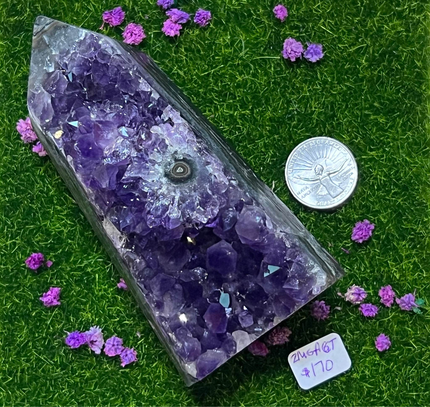 Amethyst point w/eye