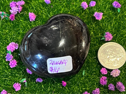 Black Star Rose Quartz Hearts