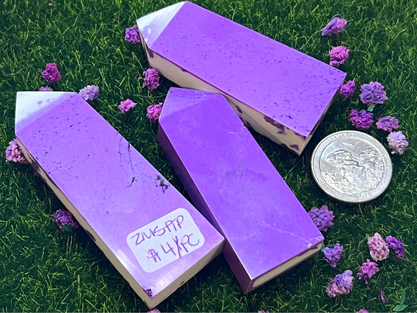 Purple Dyed Turquoise Points