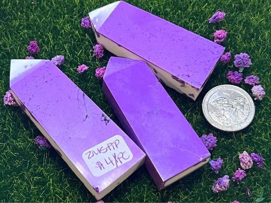 Purple Dyed Turquoise Points