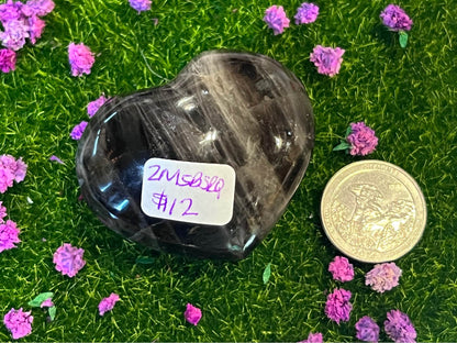 Black Star Rose Quartz Hearts