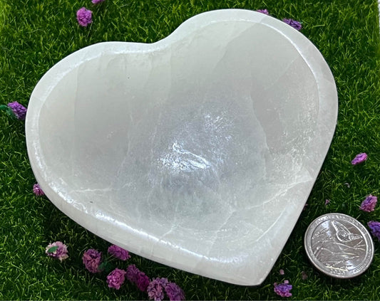 Selenite Heart Bowl