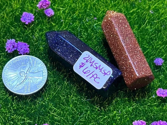 Blue & Gold Sandstone Mini Points