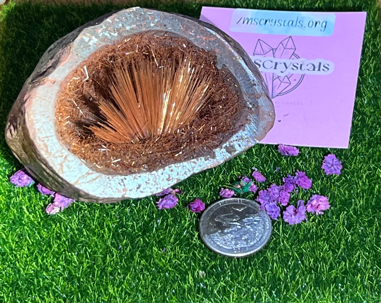 Manmade Copper Titanium Geode