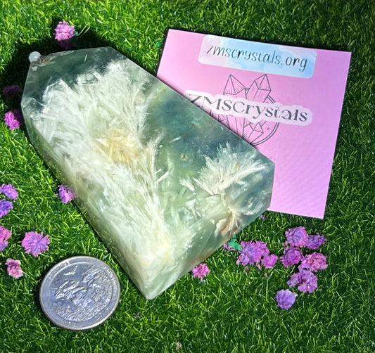 Feather Fluorite Point